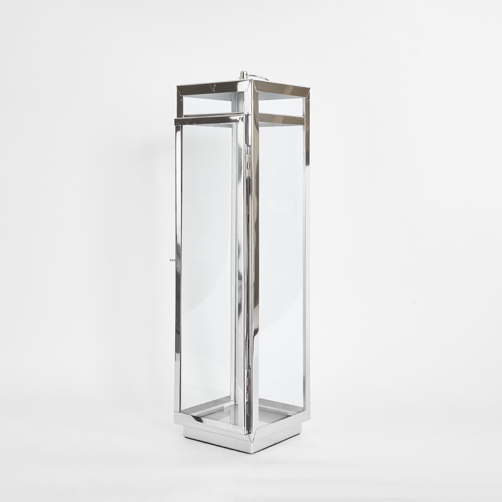 Charlotte Lantern Medium Nickel - Outdoor