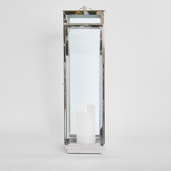 Charlotte Lantern Medium Nickel - Outdoor