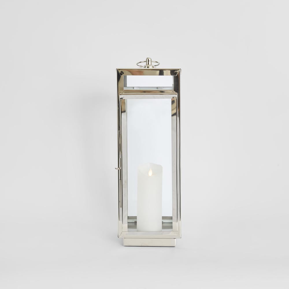 Charlotte Lantern Small Nickel