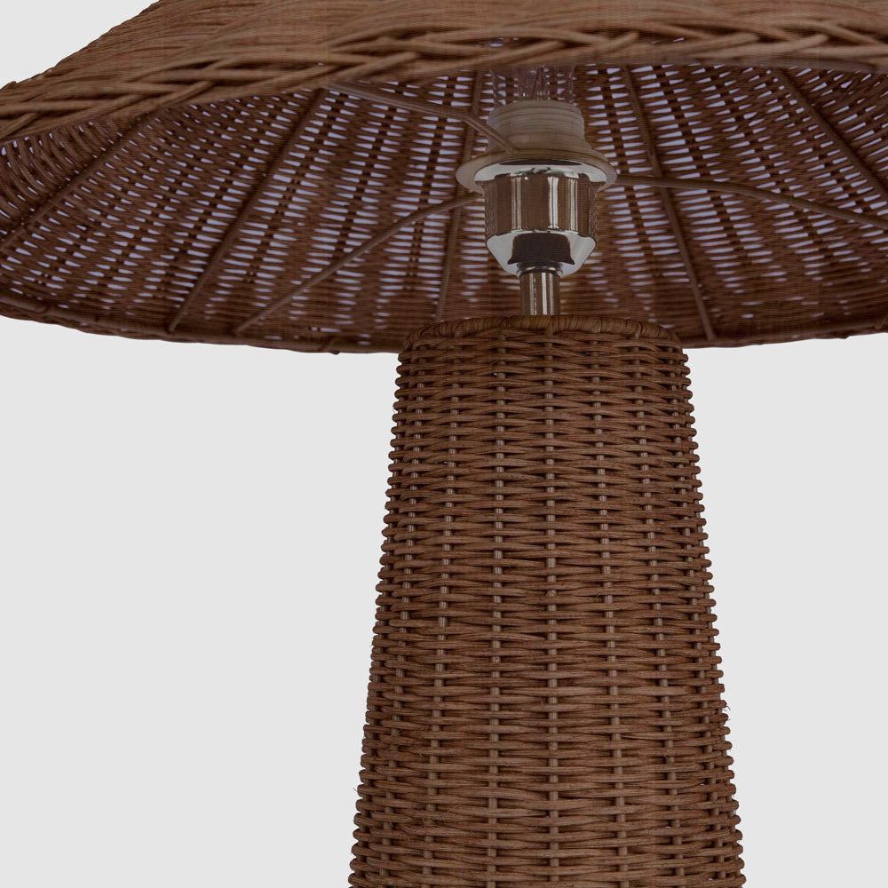Apex Rattan Table Lamp & Shade