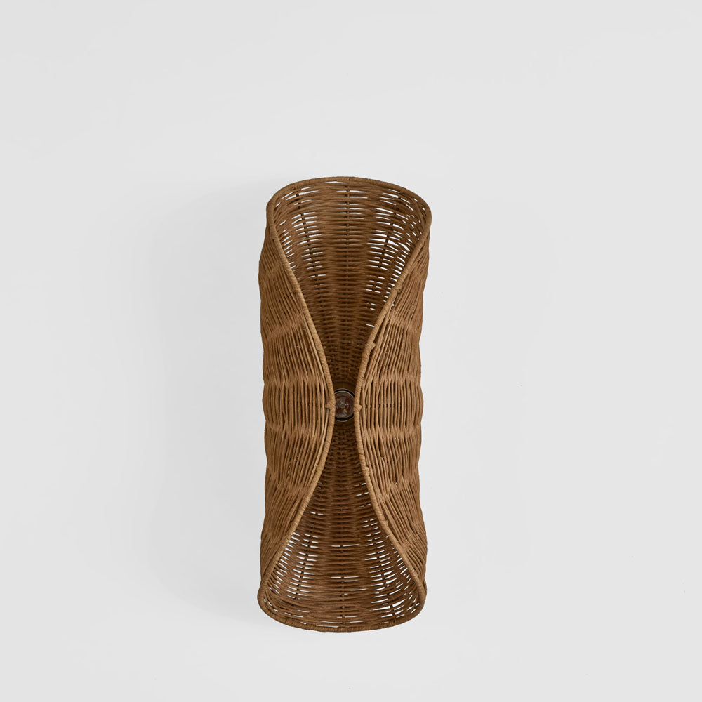 Crescent Rattan Wall Light Natural