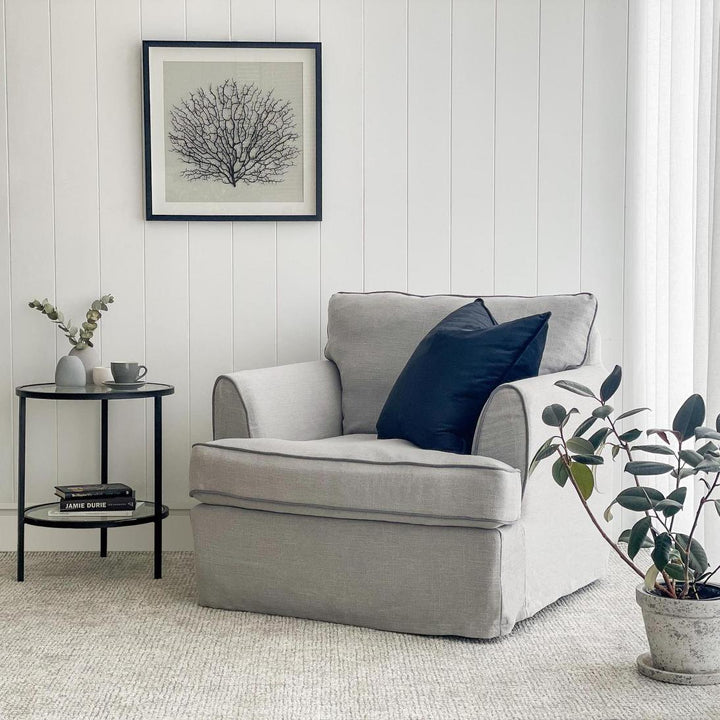 Palladium Black Iron & Glass Side Table