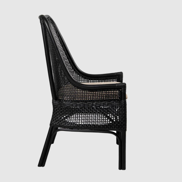 Victoria Hamptons Dining Chair Black