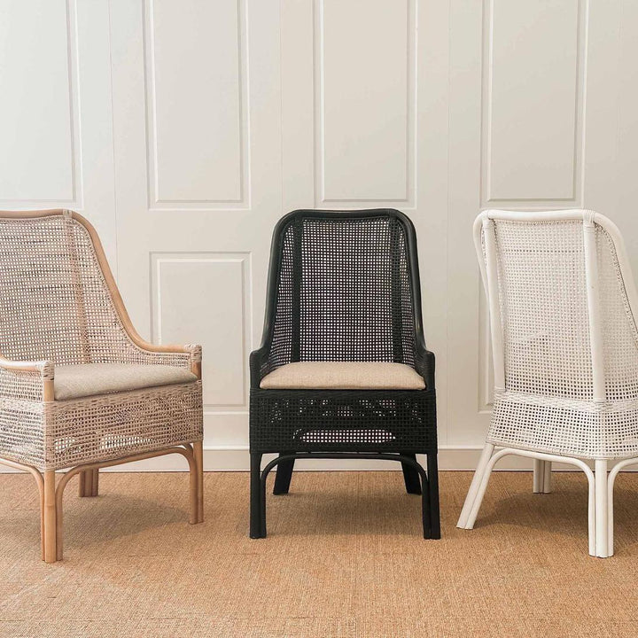 Victoria Hamptons Dining Chair Black