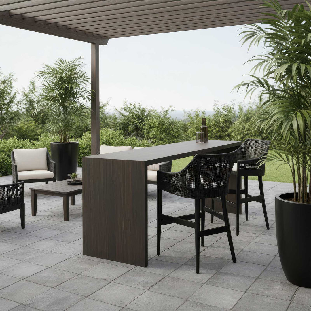 Charlotte Rattan Counter Stool