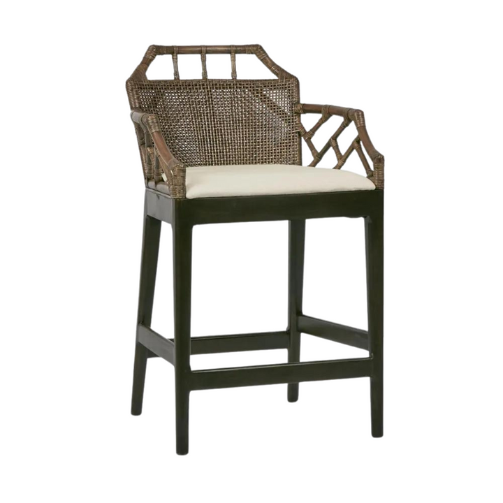 Baker Counter Stool with arms Soil Brown