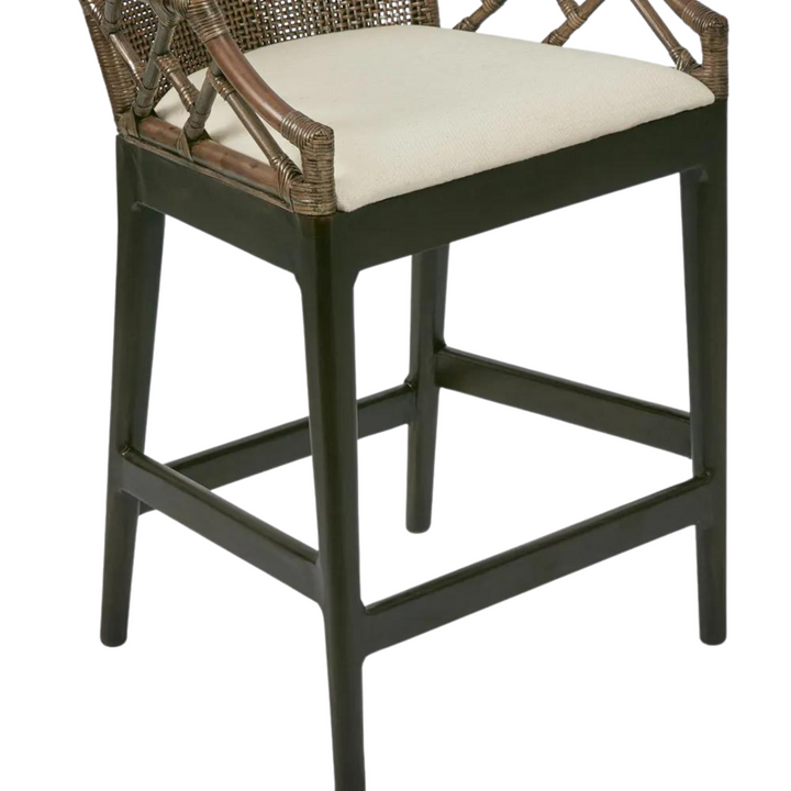 Baker Counter Stool with arms Soil Brown