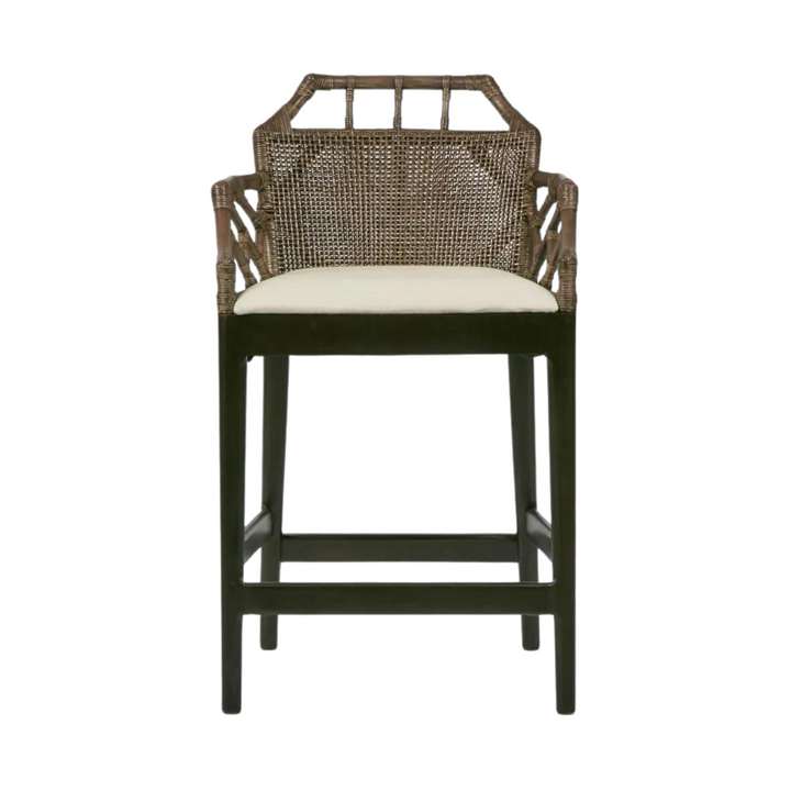 Baker Counter Stool with arms Soil Brown