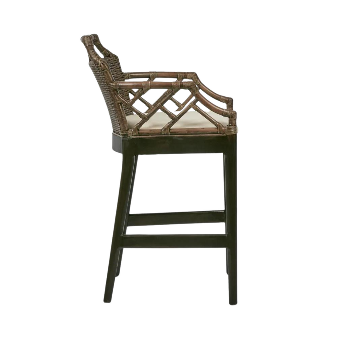 Baker Counter Stool with arms Soil Brown