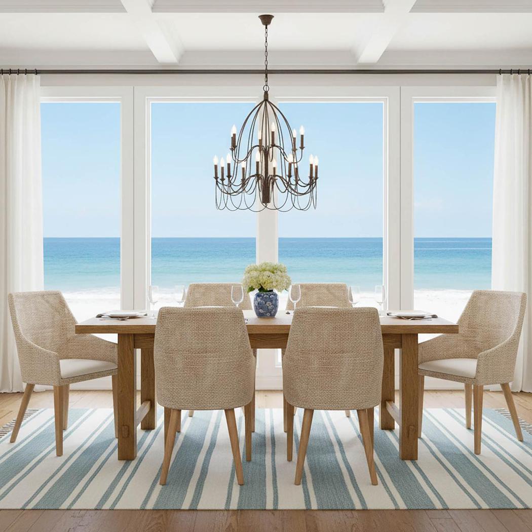 Charlotte Rattan Dining Chair Natural Whitewash