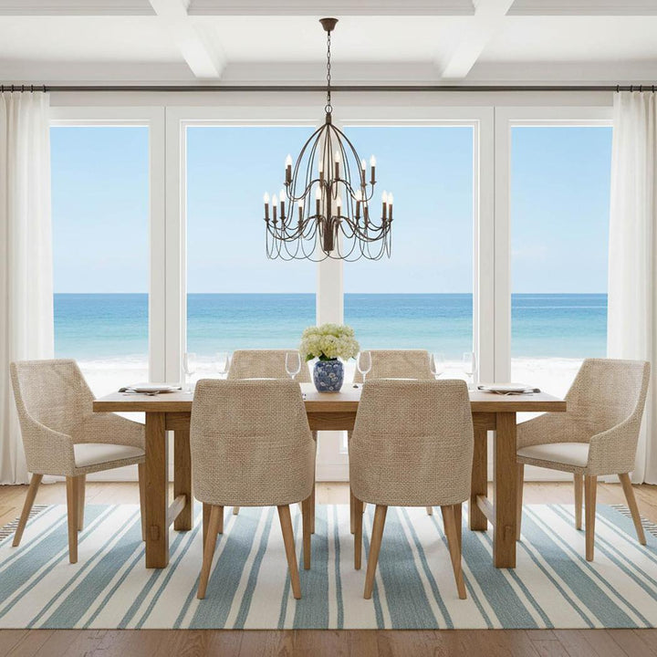 Charlotte Rattan Dining Chair Natural Whitewash
