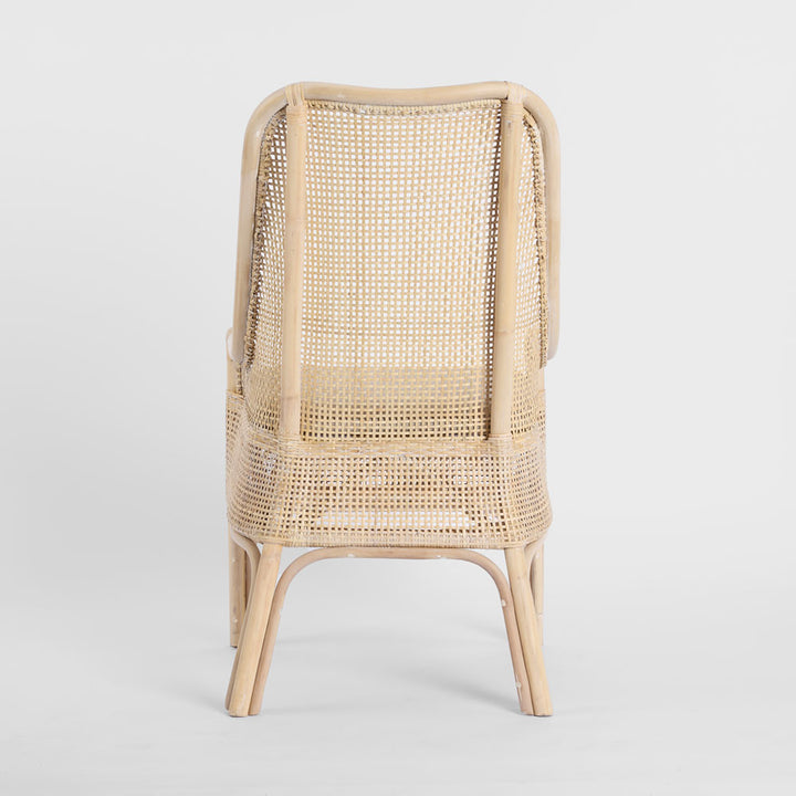 Victoria Hamptons Dining Chair Natural Whitewash