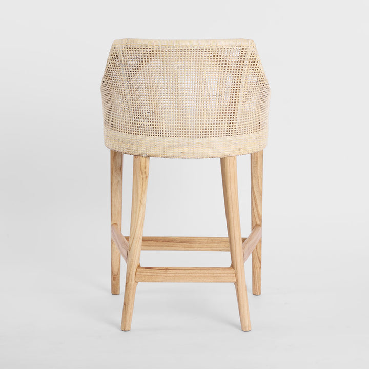 Charlotte Rattan Counter Stool Natural Whitewash