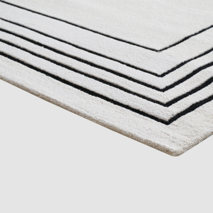 Easton Bay Hand-Tufted 100% Wool Rug Ivory
