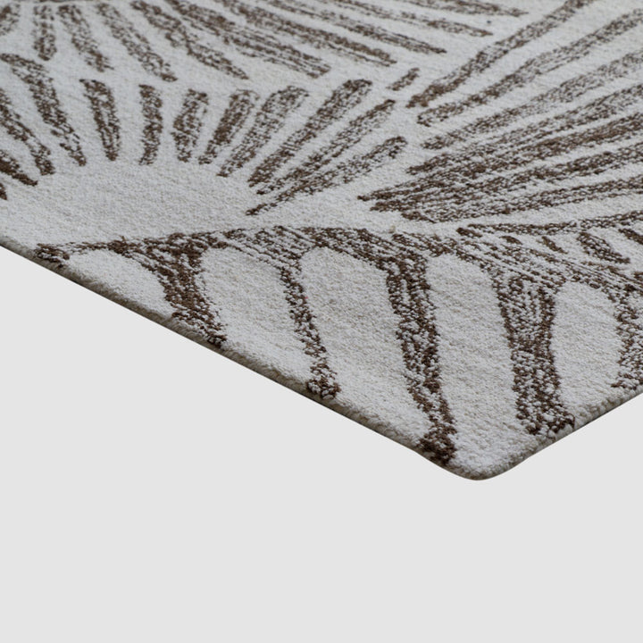 Paradise Hand-Tufted Wool Rug Ivory & Brown