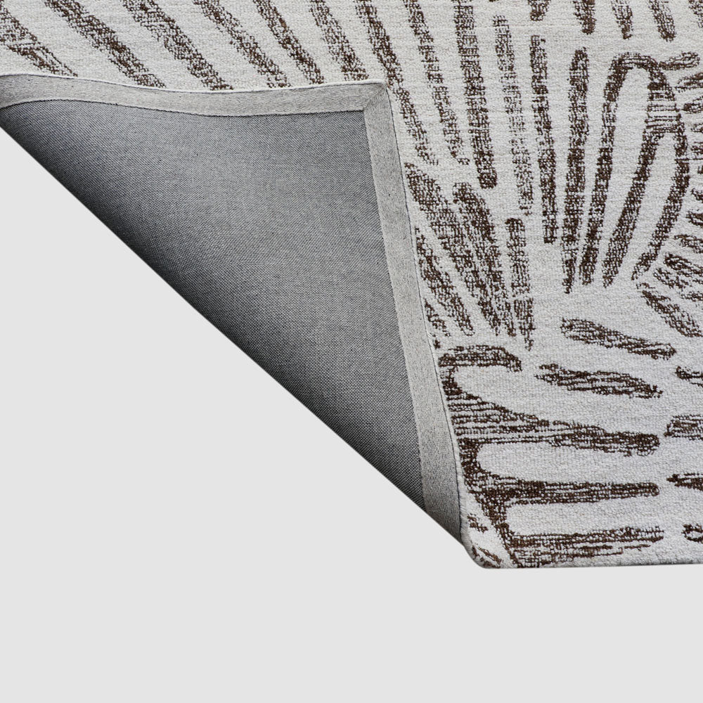 Paradise Hand-Tufted Wool Rug Ivory & Brown