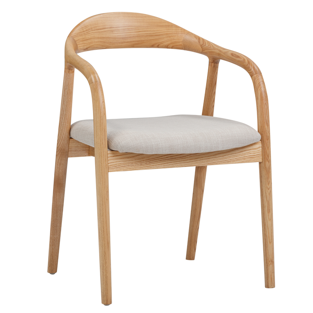 Mason Dining Chair Ash Natural Fabric