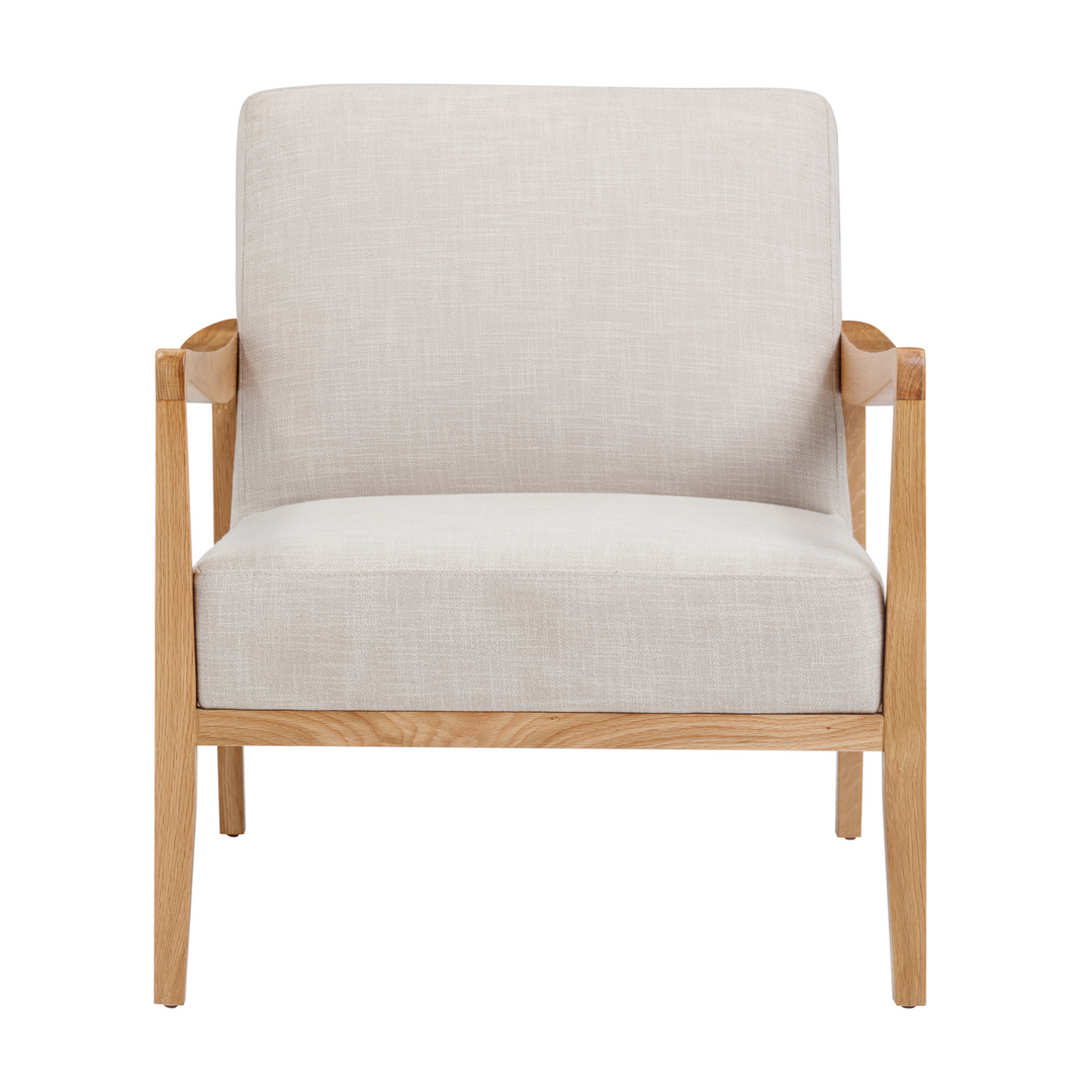 Preston Armchair Ash Natural Fabric