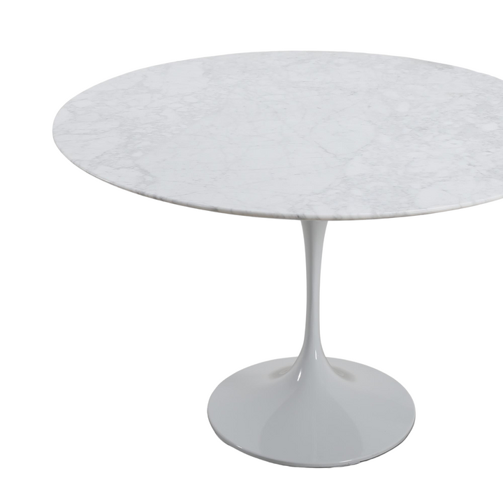 Aurora Oval Dining Table Marble White 200cm