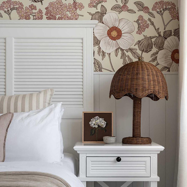 West Beach Hamptons Bedhead W/ Shutters Queen