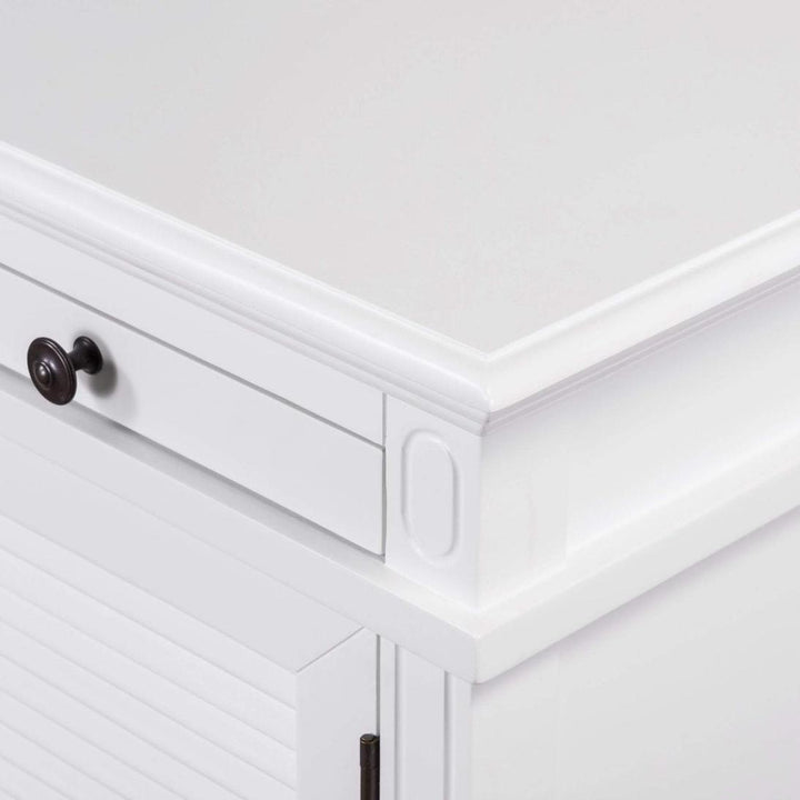 West Beach Hamptons Desk White W/ Shutter Doors