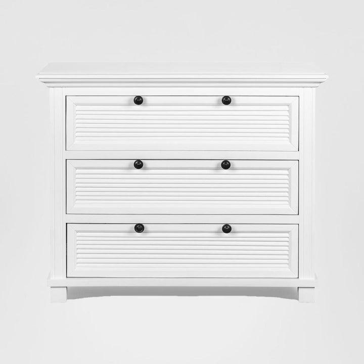 West Beach Chest of 3 Drawers White