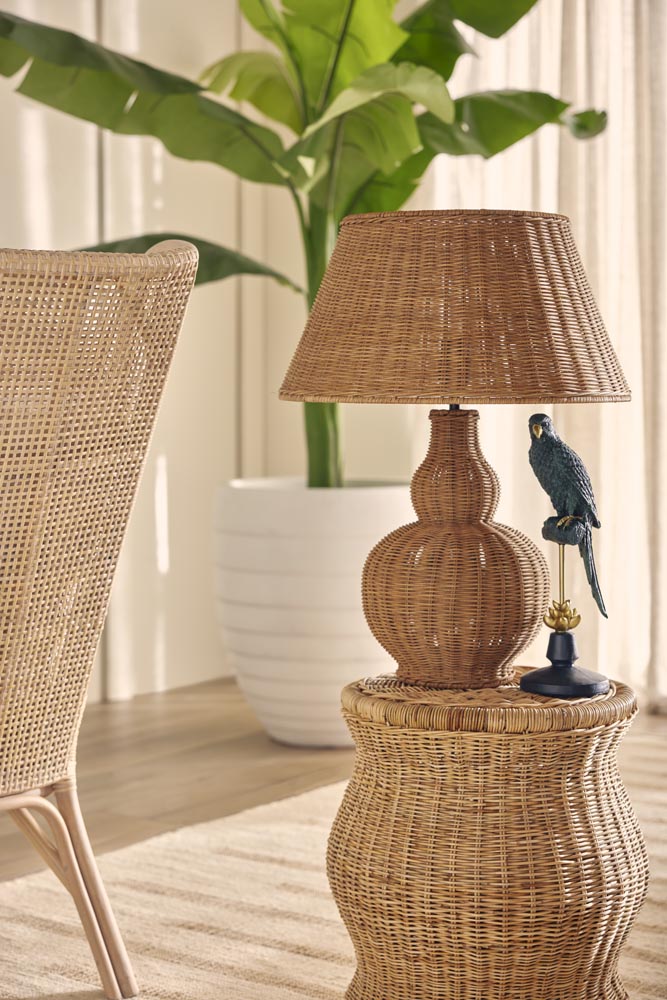 Long Island Rattan Side Table