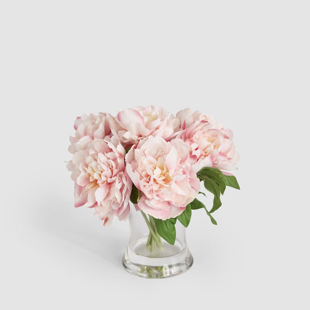 Peonies in Water Vase Pink