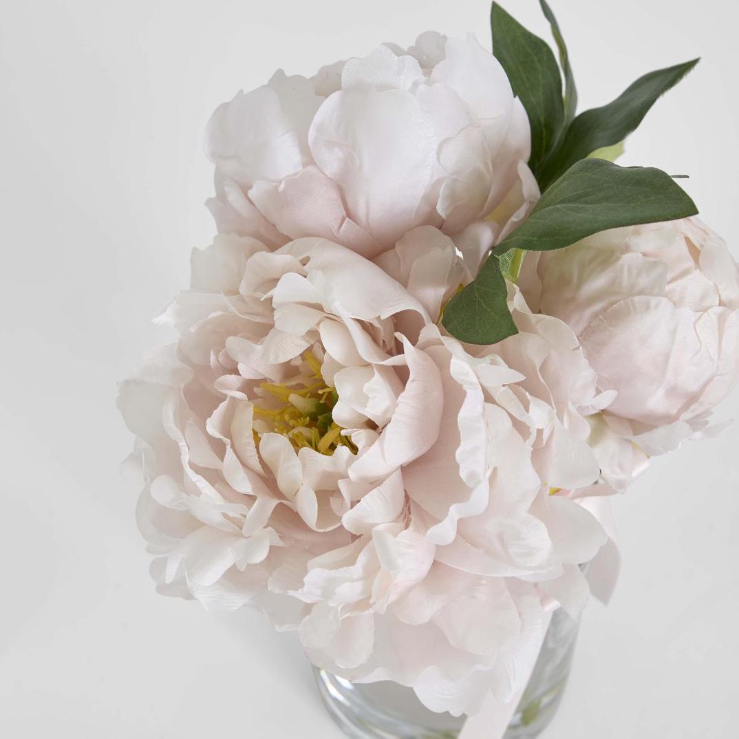 Peony Arrangement in Vase 23cm Pink