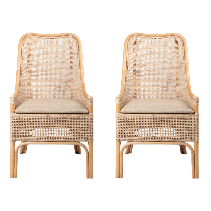 Victoria Hamptons Dining Chair Natural