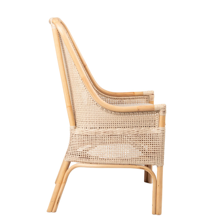 Victoria Hamptons Dining Chair Natural Whitewash