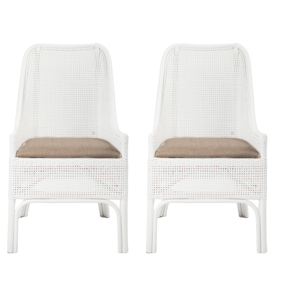 Victoria Hamptons Dining Chair White