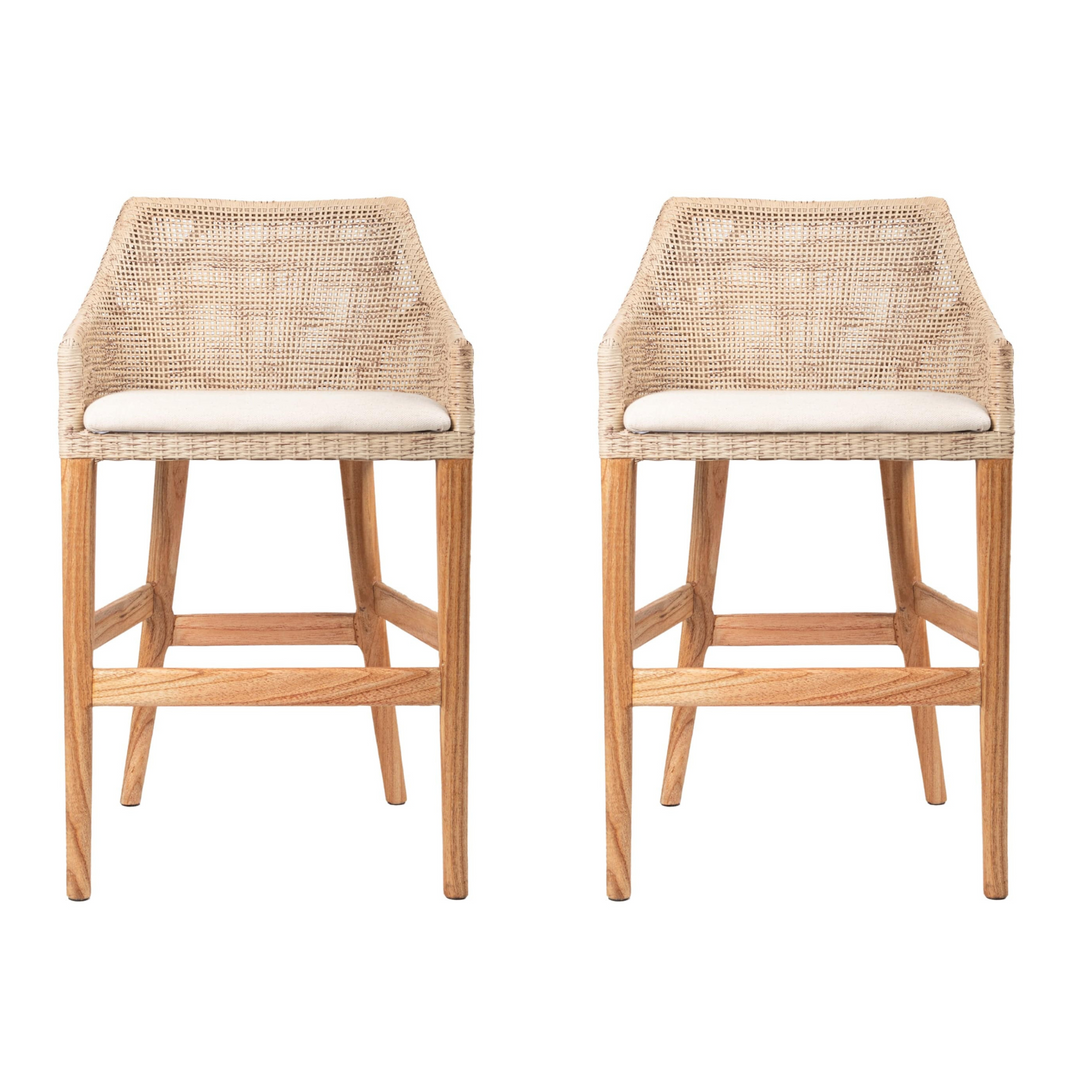 Charlotte Rattan Counter Stool Natural