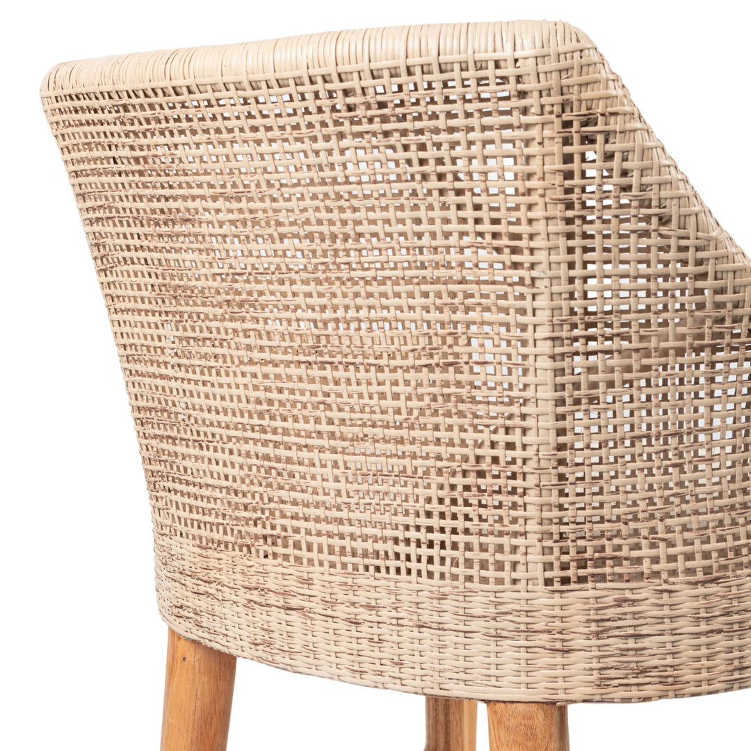 Charlotte Rattan Counter Stool Natural Whitewash