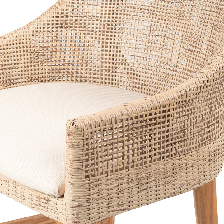 Charlotte Rattan Counter Stool Natural Whitewash