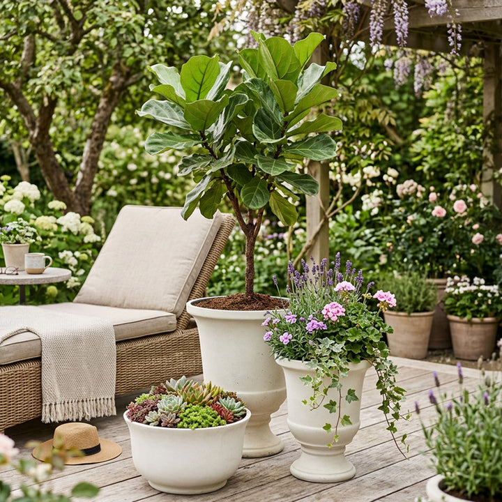 Jardinieres Planter Medium Chalk