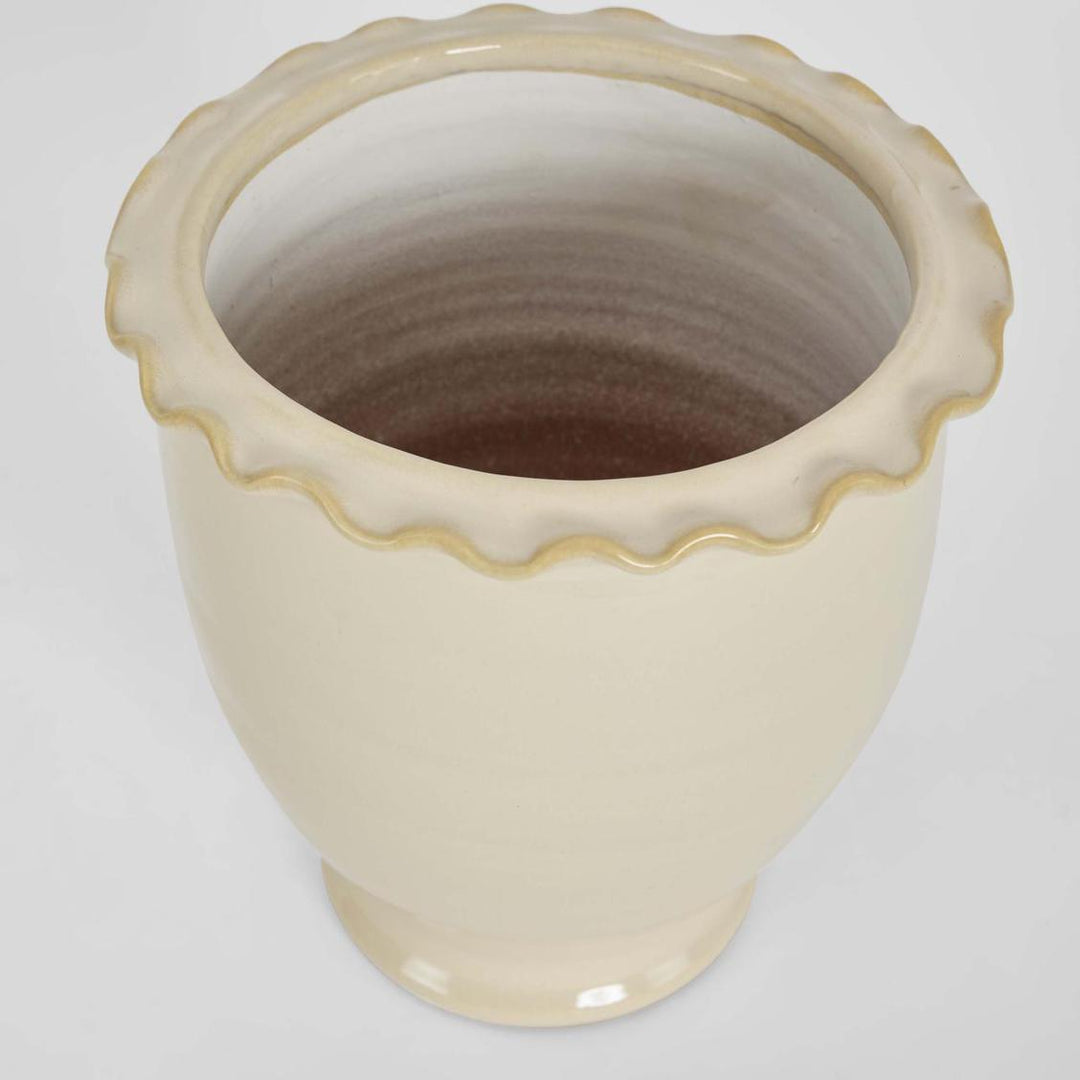 Petal Pot White Large