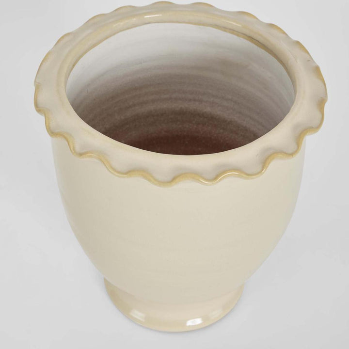 Petal Pot White Large