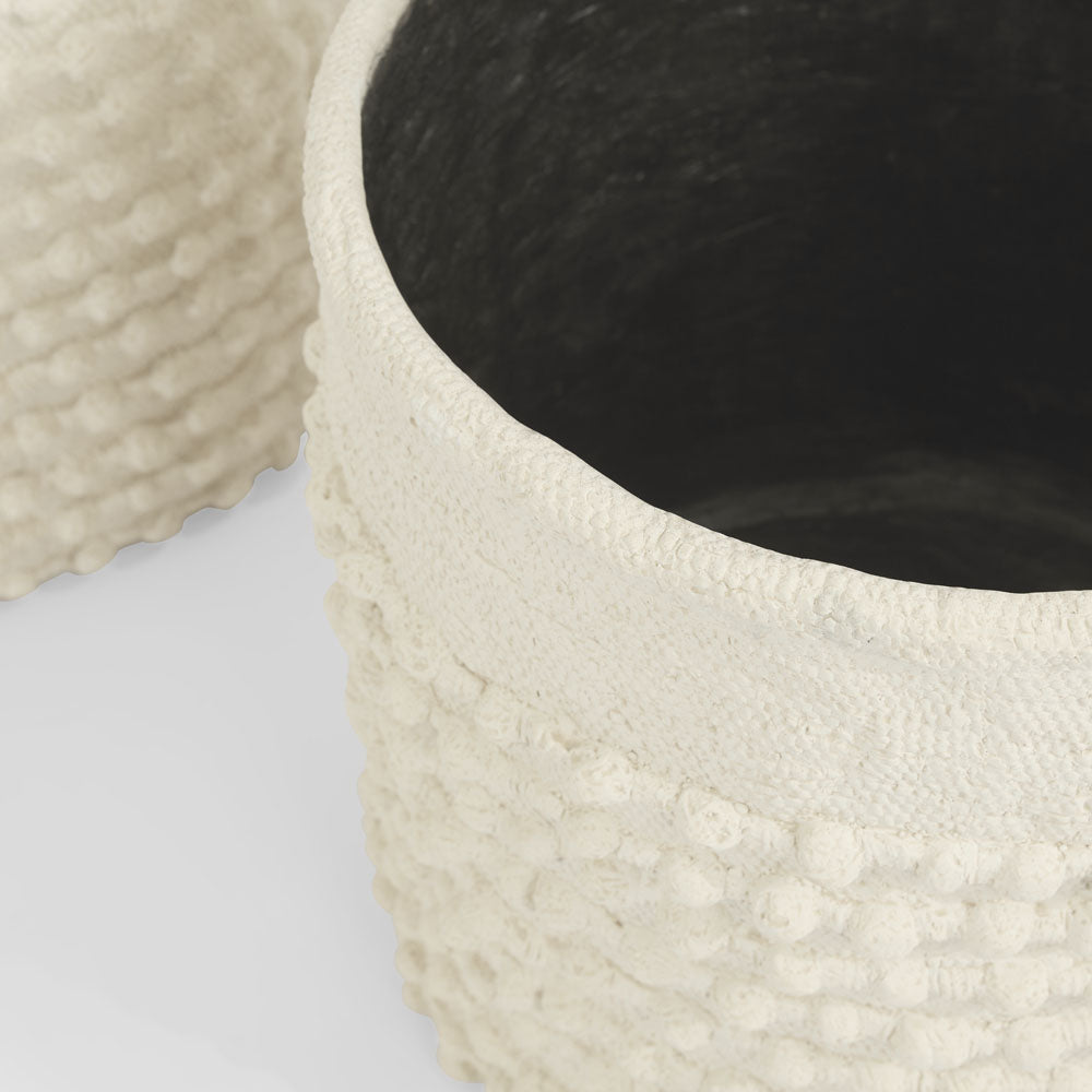 Leura Set of 2 Planters White