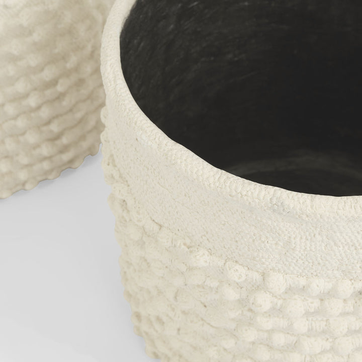 Leura Set of 2 Planters White
