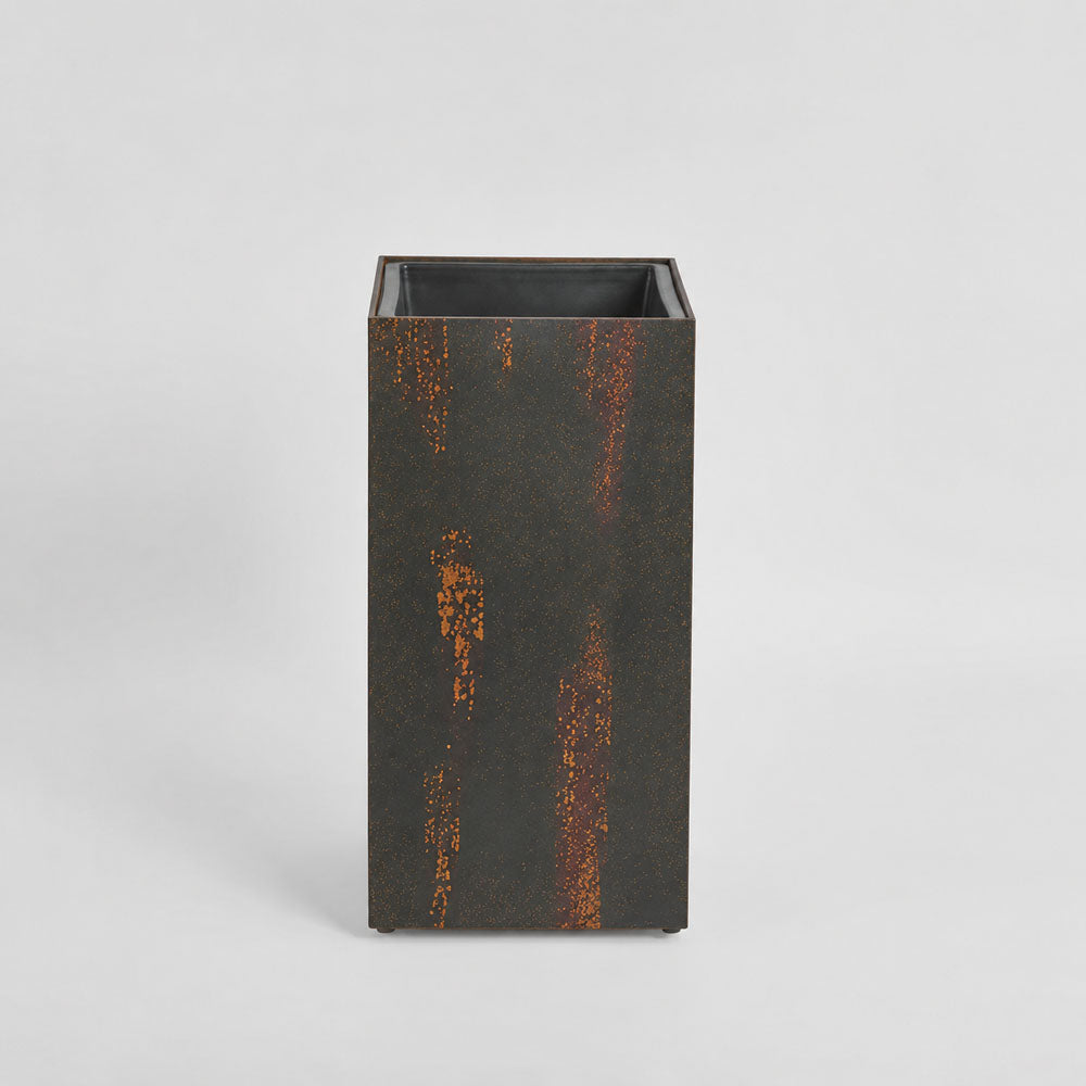 Odile Fiber Cement Planter with Wheels Charcoal