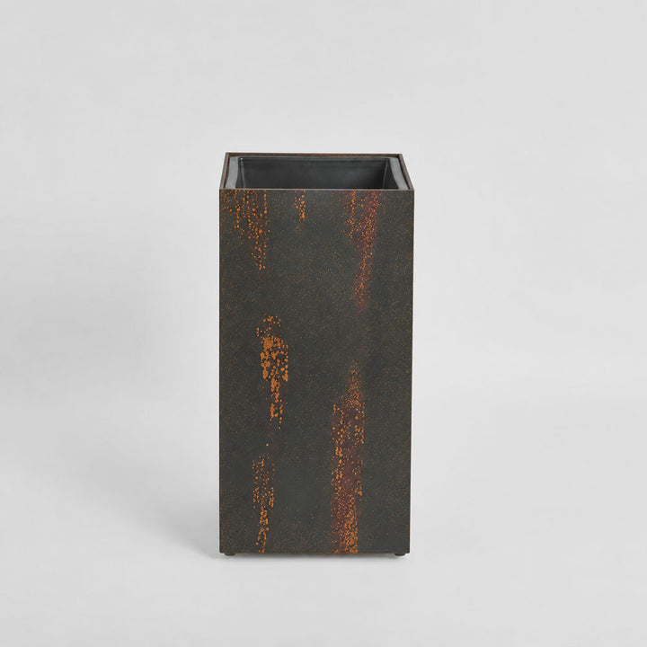 Odile Fiber Cement Planter with Wheels Charcoal