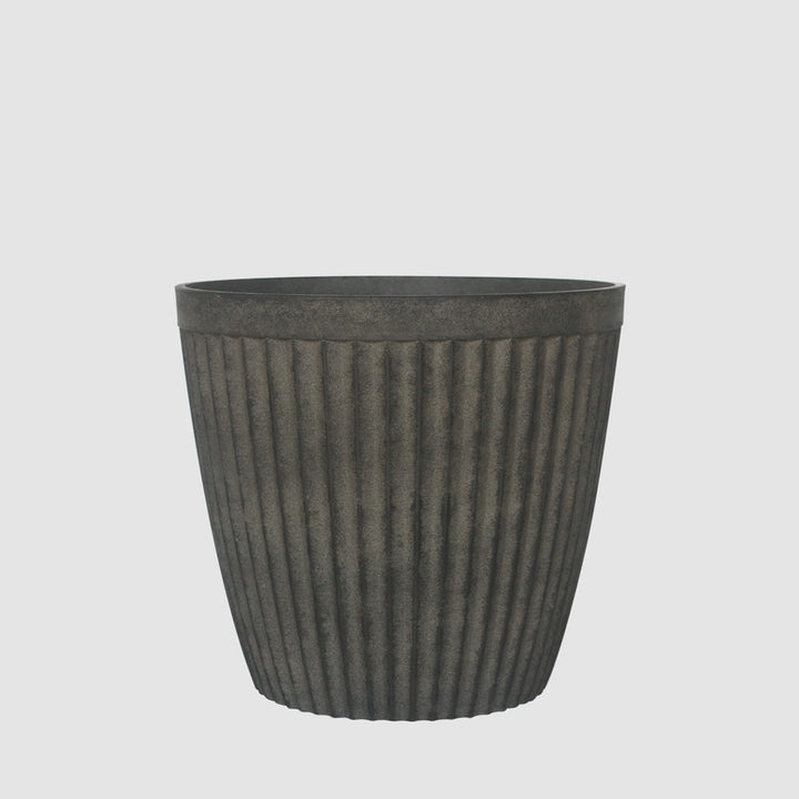 Elwood Set of 2 Planters Black