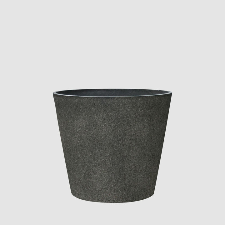 Ridge Set of 2 Planters Black