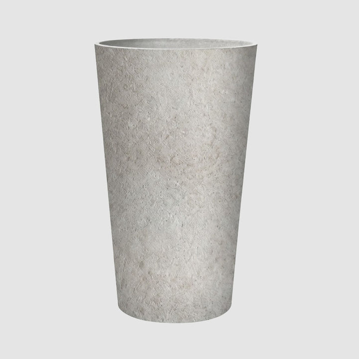 Ridge Set of 2 Tall Planters White