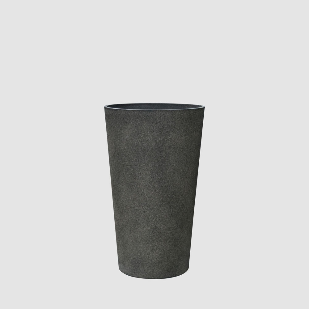 Ridge Set of 2 Tall Planters Black
