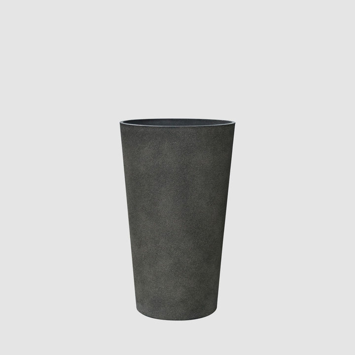 Ridge Set of 2 Tall Planters Black
