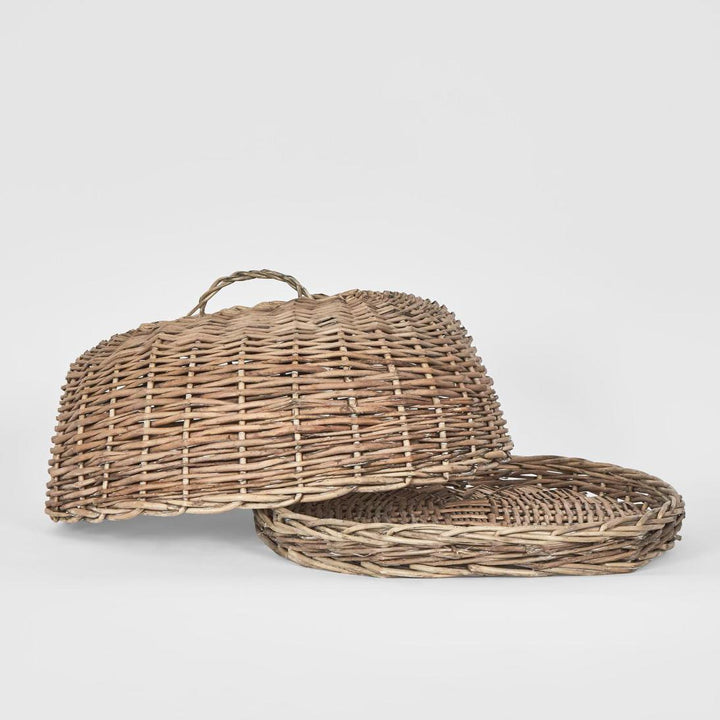 Oval Basket W Cover Set of 2