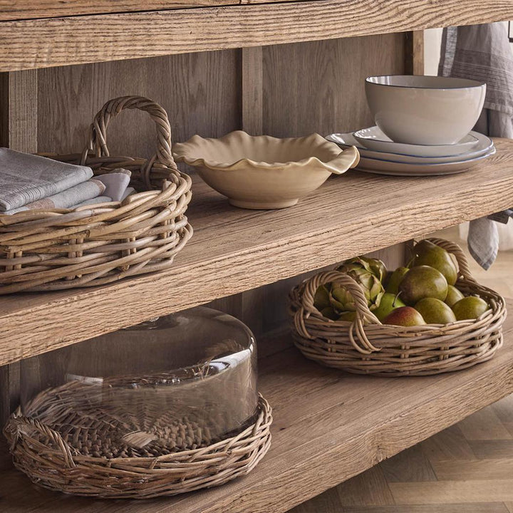 Willow Tray W Glass Cover