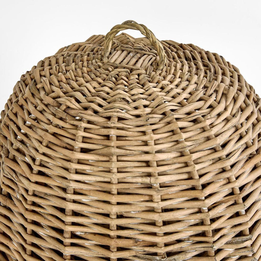 Round Basket W Cover Set of 2